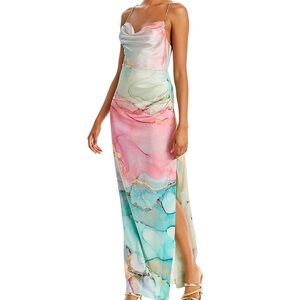 Retrofete silk ombre dress